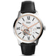 Townsman Automatic Stainless Steel Black Leather Watch