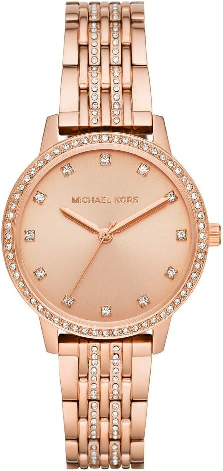 Michael Kors Melissa Pavé Rose Gold Tone Watch