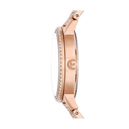 Michael Kors Melissa Pavé Rose Gold Tone Watch