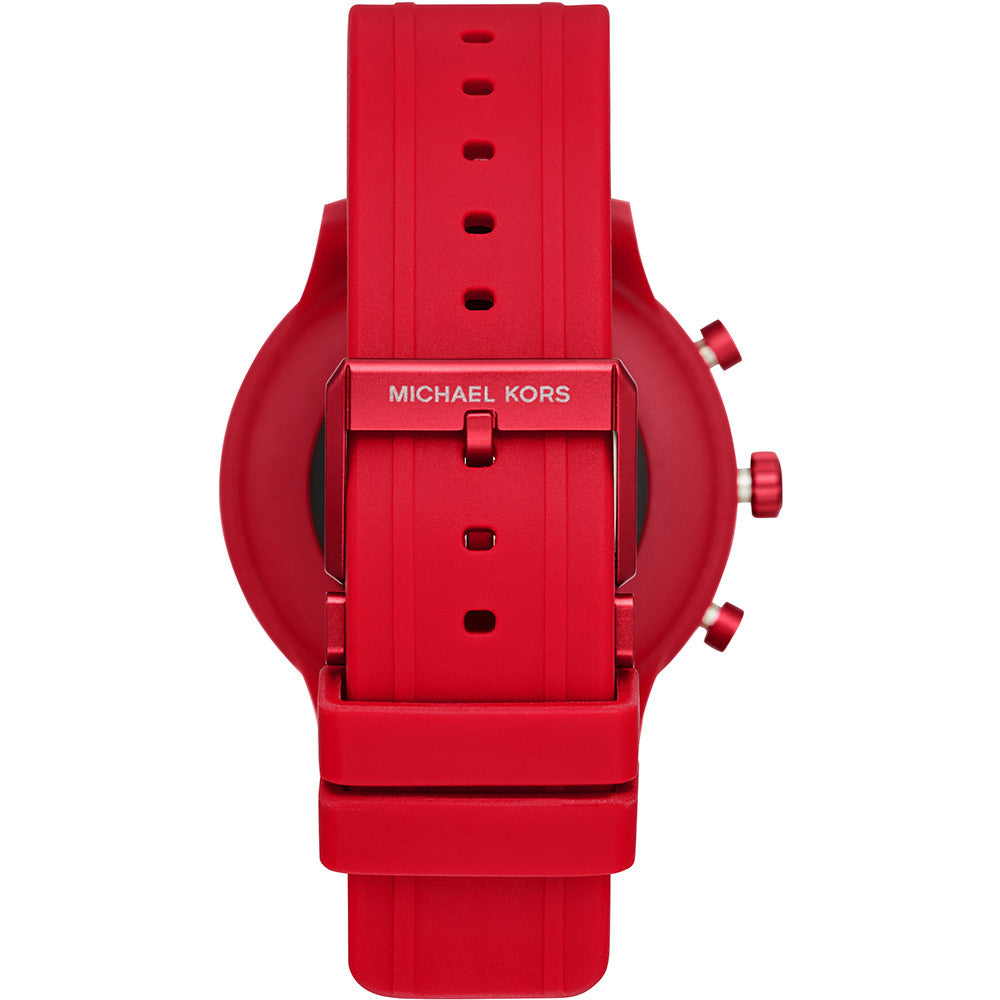 Montre connectée Michael Kors Gen 4 MKGO, bracelet en silicone rouge MKT5073