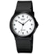 Casio Klassische Unisex Quarzuhr mit hellem Zifferblatt und schwarzem Resinarmband