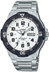 Casio Analog Sports Steel White Dial Watch