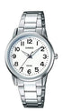 Casio Klassische Herrenuhr (MTP 1303PD 7B, silber/weiß)