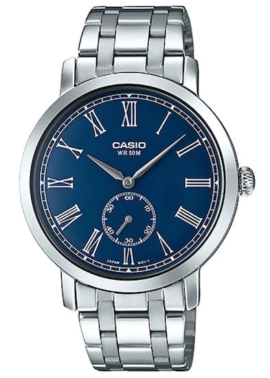 Casio Classic Curved Glass Blue Dial Watch