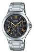 Casio Multifunktions Herrenuhr MTP V300D 1A2 (silber/schwarz)