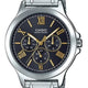 Multifunktions-Herrenuhr MTP-V300D-1A2 (silber/schwarz)