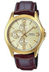 Casio Collection MTP V301GL 9A Herren Analog Leder