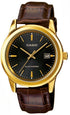 Casio Collection MTP VS01GL 1A Herren Analog Leder