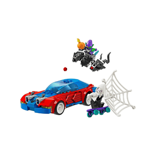 marvel super heroes spider mans rennauto venom green goblin 227 teile