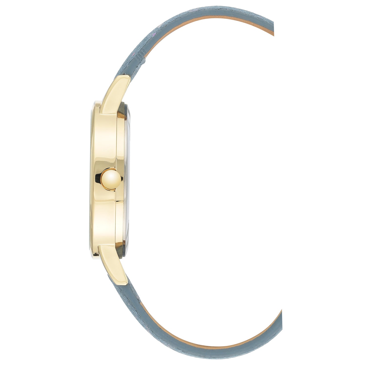 Montre à quartz analogique pour femme Nine West, boîtier en métal doré, bracelet en métal, cadran bleu, NW2512GPBL