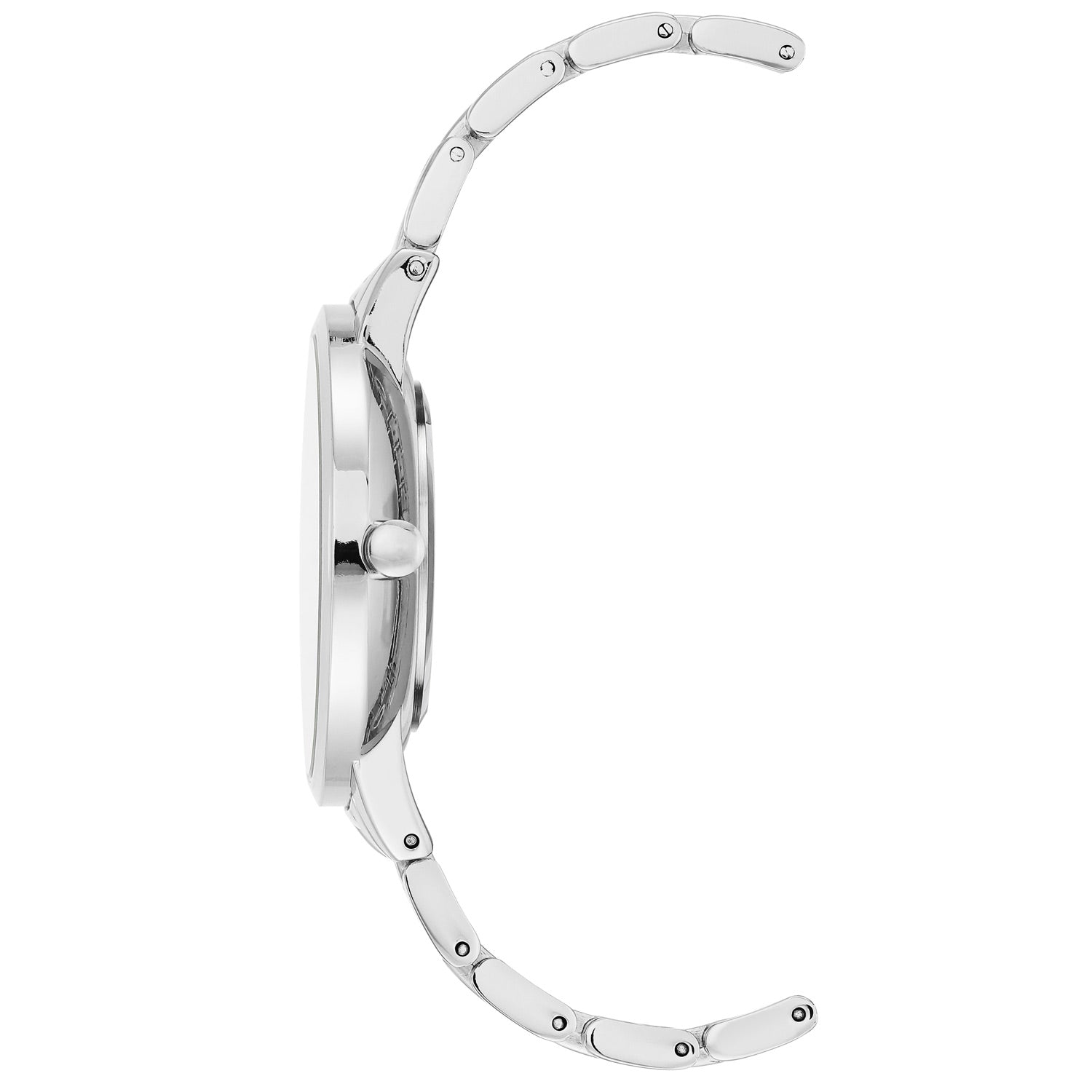 Montre à quartz analogique pour femme Nine West, boîtier en métal gris, bracelet en métal, cadran argenté, NW2543GYSV