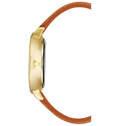 Nine West Damen Analog Quarzuhr mit champagnerfarbenem Metallgehäuse und Metallarmband, champagnerfarbenes Zifferblatt