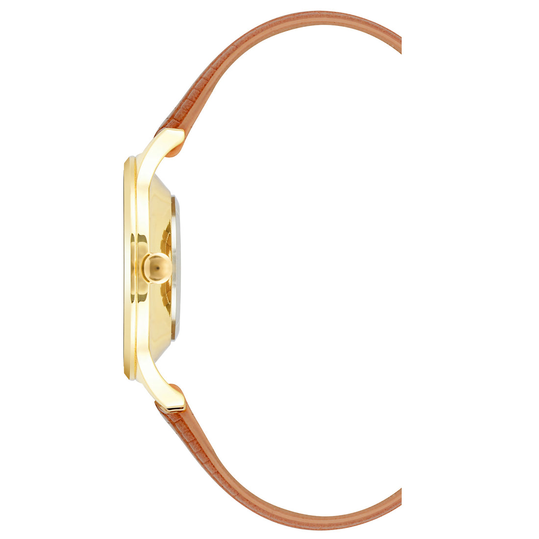 Damen-Analog-Quarzuhr mit champagnerfarbenem Metallgehäuse und Metallarmband, champagnerfarbenes Zifferblatt