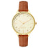 Nine West Damen Analog Quarzuhr mit roséfarbenem Metallgehäuse und Metallarmband, blaues Zifferblatt