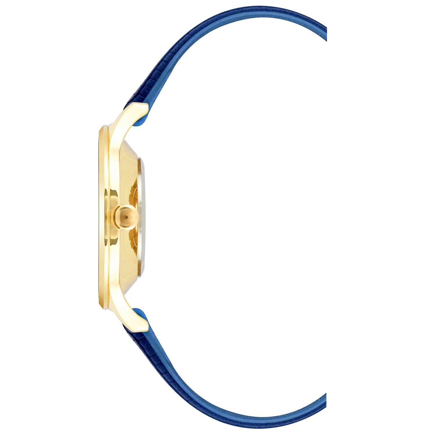 Nine West Damen Analog Quarzuhr mit silberfarbenem Metallgehäuse und Metallarmband, dunkelblaues Zifferblatt