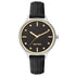 Nine West Damen Analog Quarzuhr mit Metallgehäuse und Metallarmband in Schwarz, schwarzes Zifferblatt