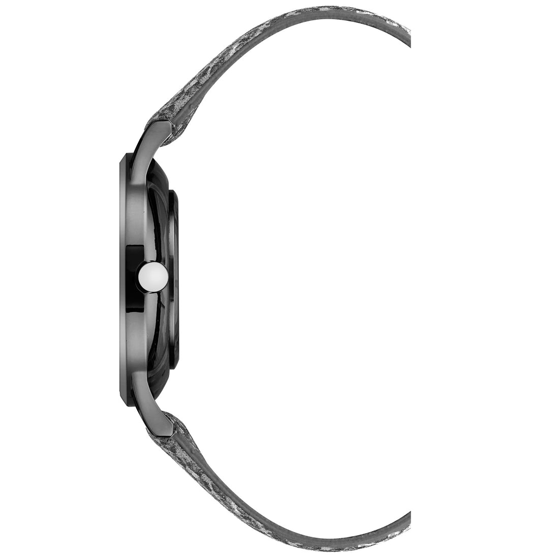 Damen-Analog-Quarzuhr mit grauem Metallgehäuse und Metallarmband, graues Zifferblatt
