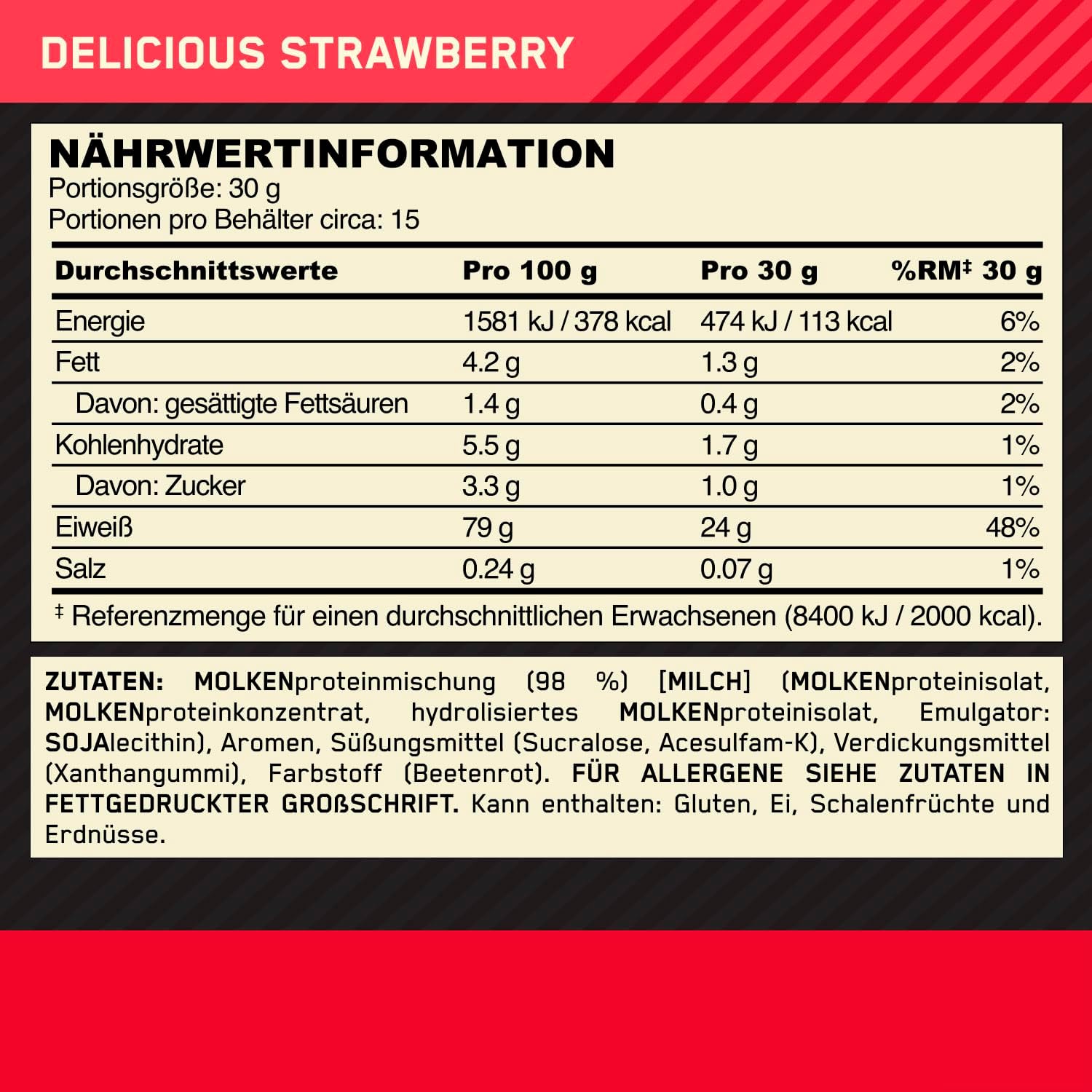 ON Whey Gold Standart 450g Delicious Strawberry