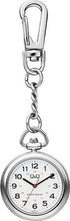 Q and Q Silberne Taschenuhr (Ø34 mm) QA72J214Y