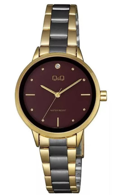 Q and Q Damen Quarzuhr QB97J422Y