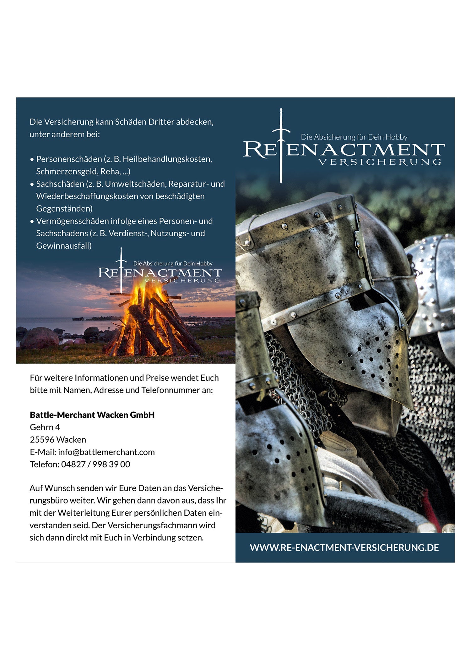 re enactment versicherung