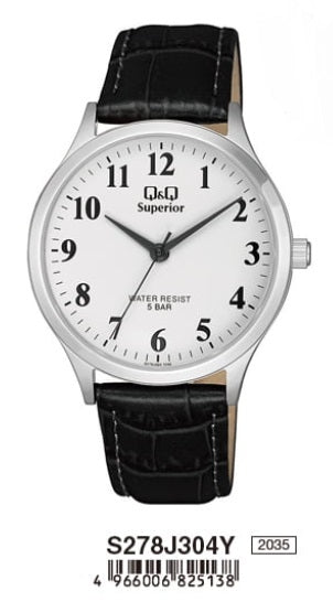 Q and Q Solar Style Analog Watch S278J304Y