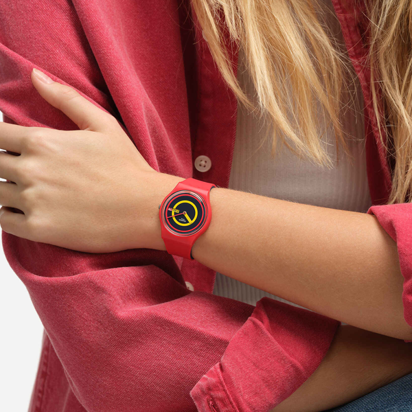 Swatch Swatch Concentrique Rouge SO28R702