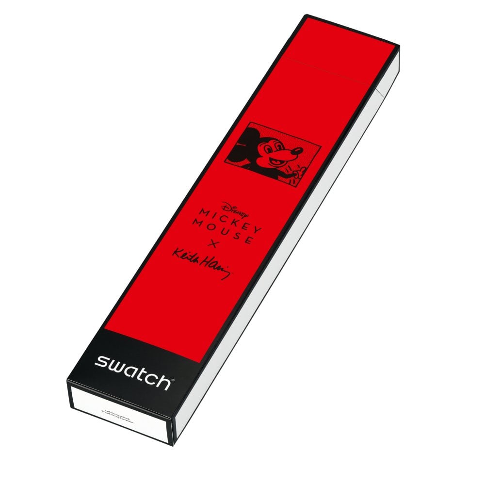 swatch mickey blanc sur noir suoz337