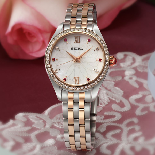 Montre à quartz Seiko pour femme SUR542P1