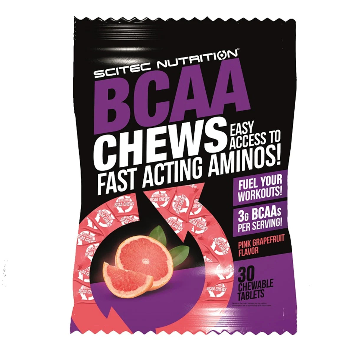 Scitec BCAA Chews 10x30 Chewable Tabl. Pink Grapefruit