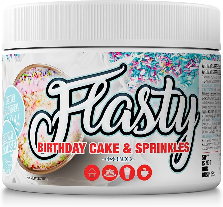 Sinob Flasty Geschmackspulver 250g Birthday Cake Sprinkles
