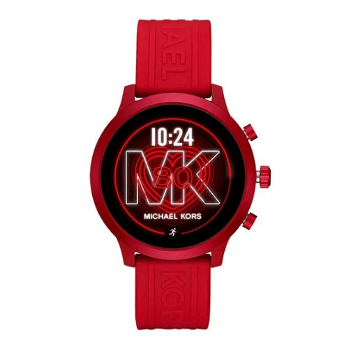 Smartwatch Gen 4 MKGO im Rotton mit Silikonarmband