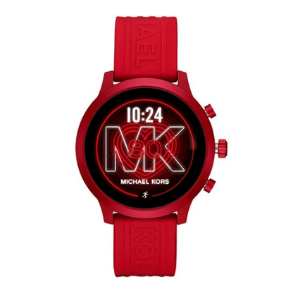 Smartwatch Gen 4 MKGO im Rotton mit Silikonarmband