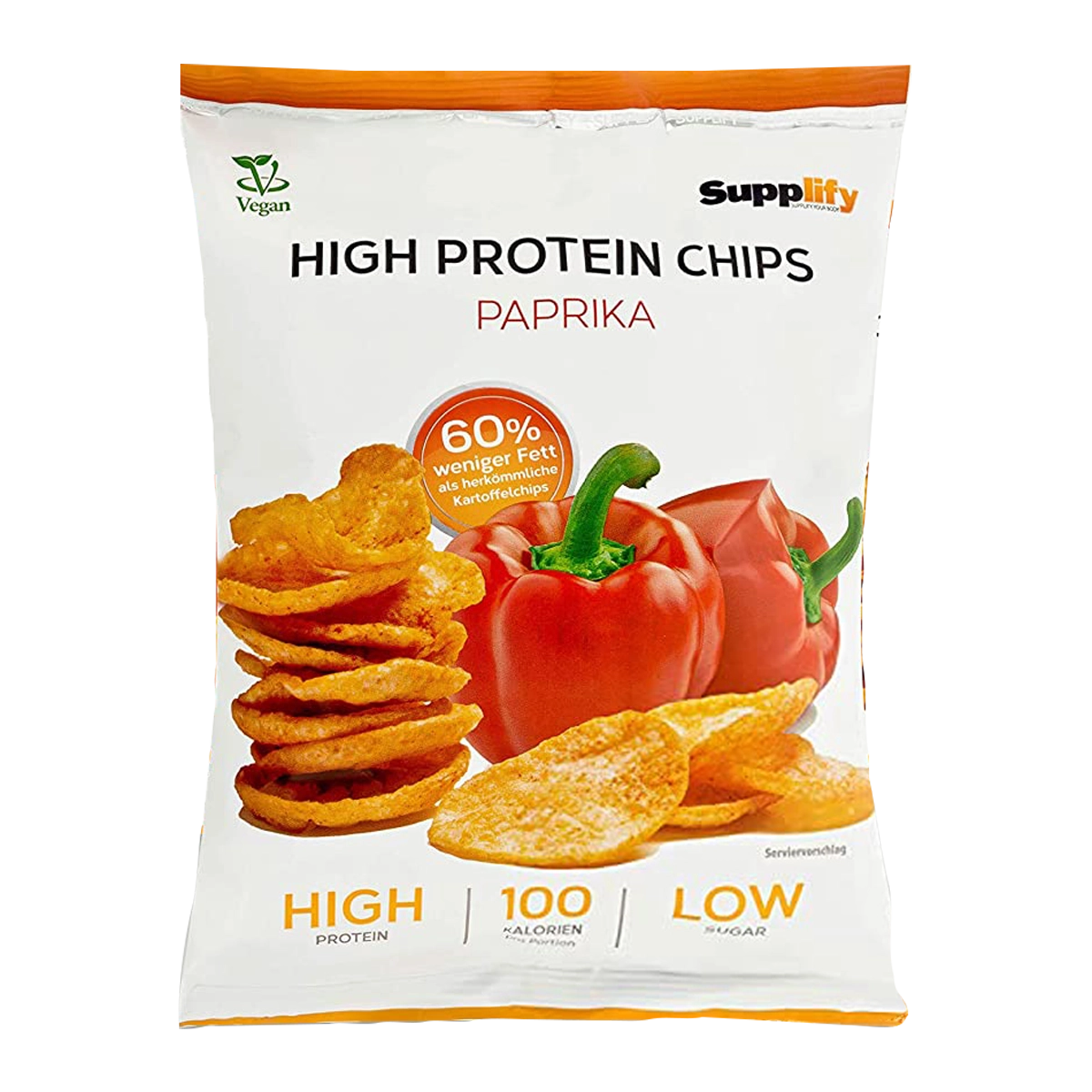 Supplify High Protein Chips 6 x 50g Paprika