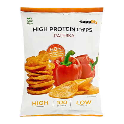 Supplify High Protein Chips 6 x 50g Paprika