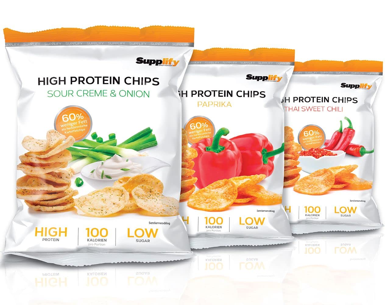 Supplify High Protein Chips 6 x 50g Thai Sweet Chili
