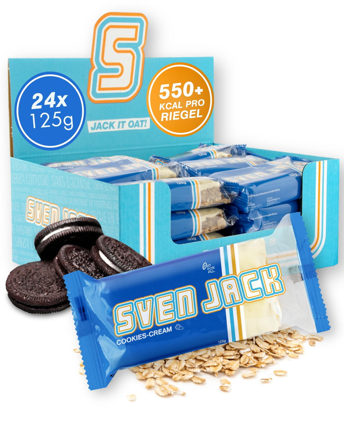 Sven Jack Energycake 12 x 125g CookiesCream
