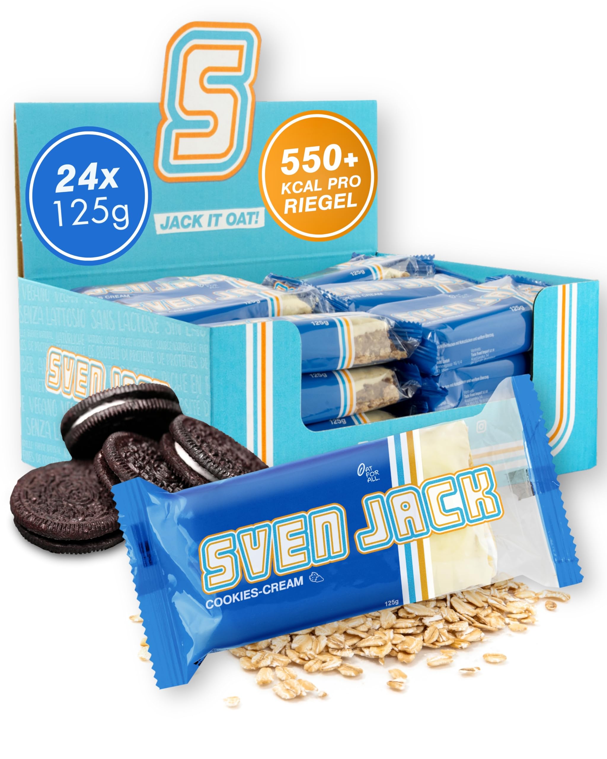 Sven Jack Energycake 12 x 125g CookiesCream