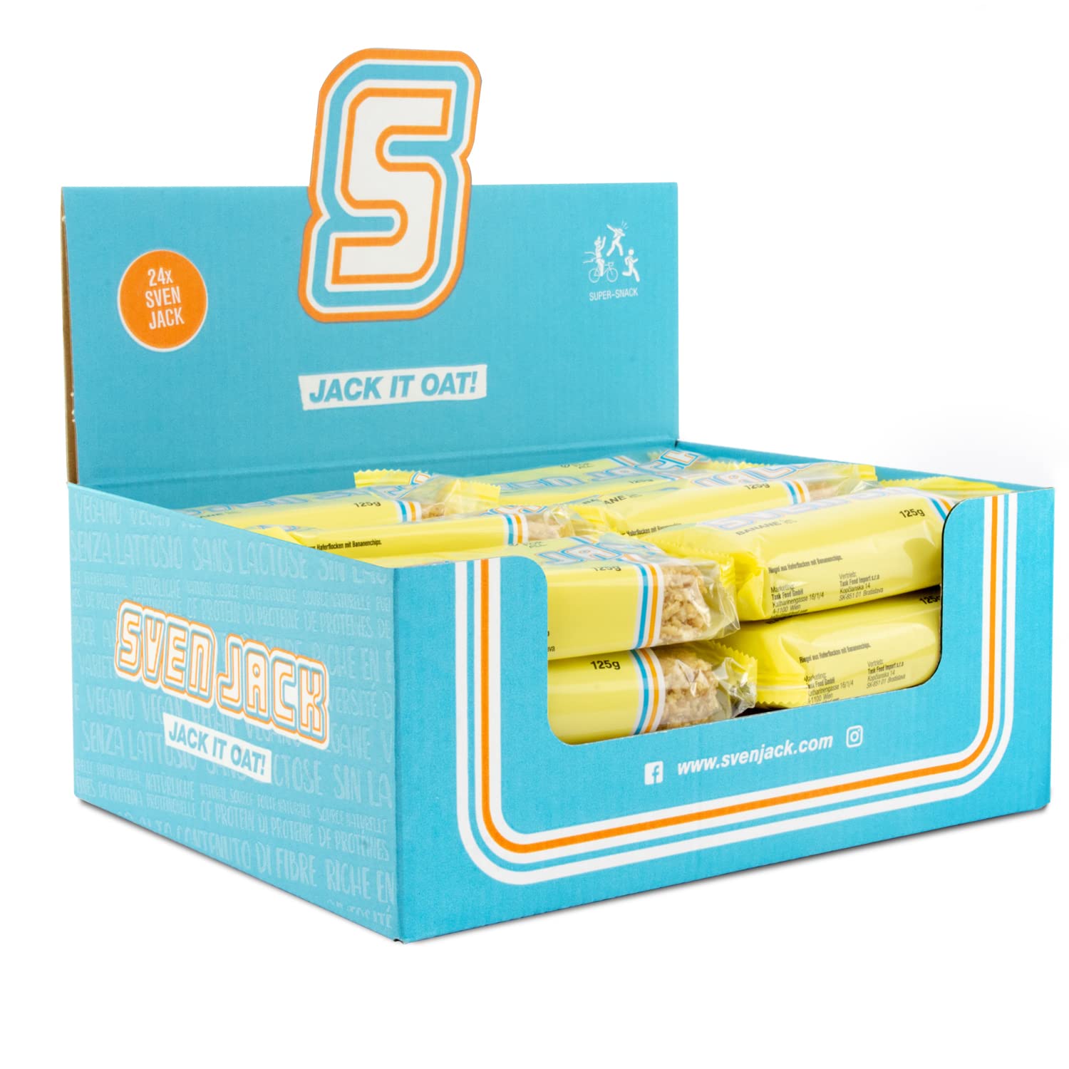 Sven Jack Energycake 24 x 125g Banane