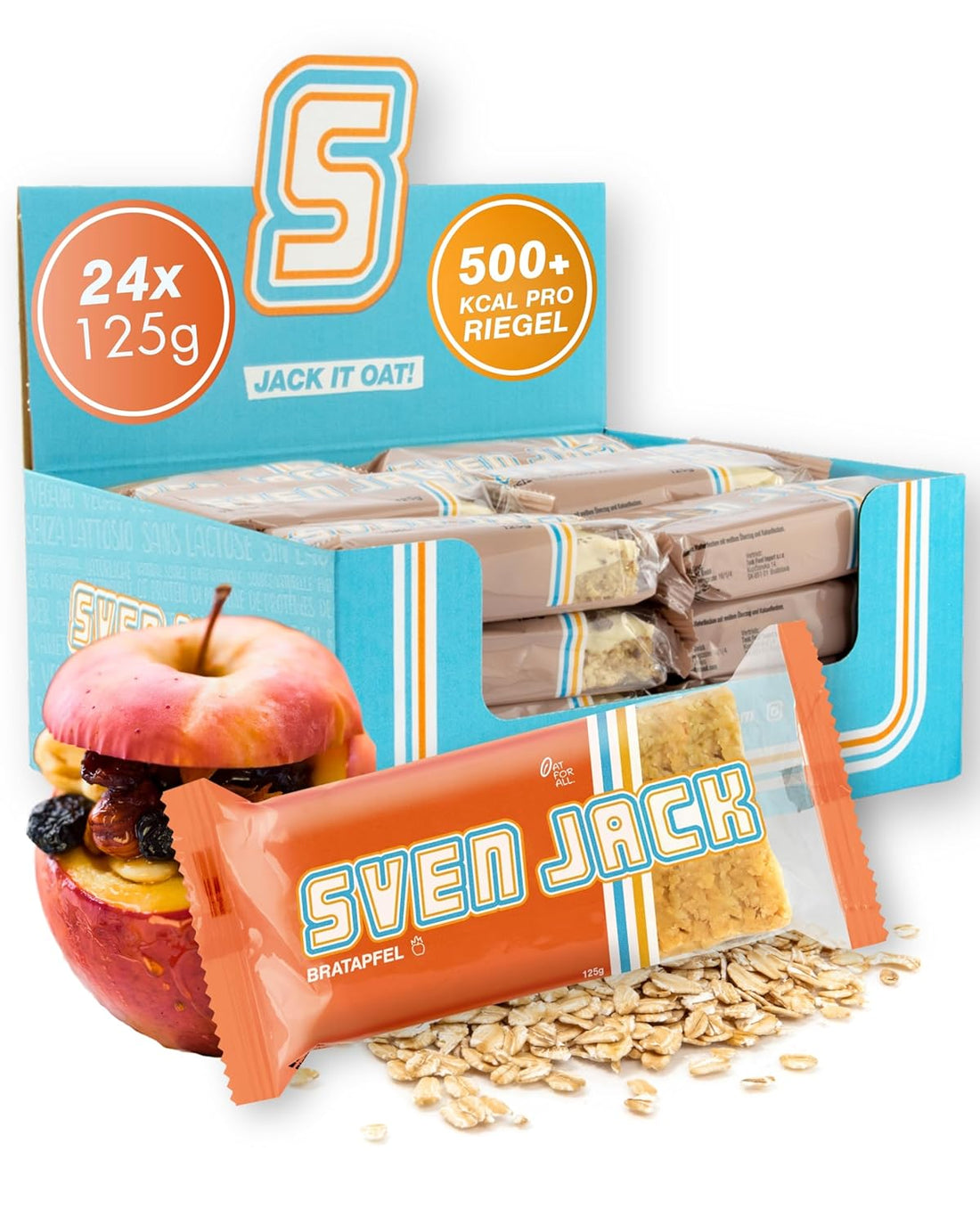 Sven Jack Energycake 24 x 125g Bratapfel