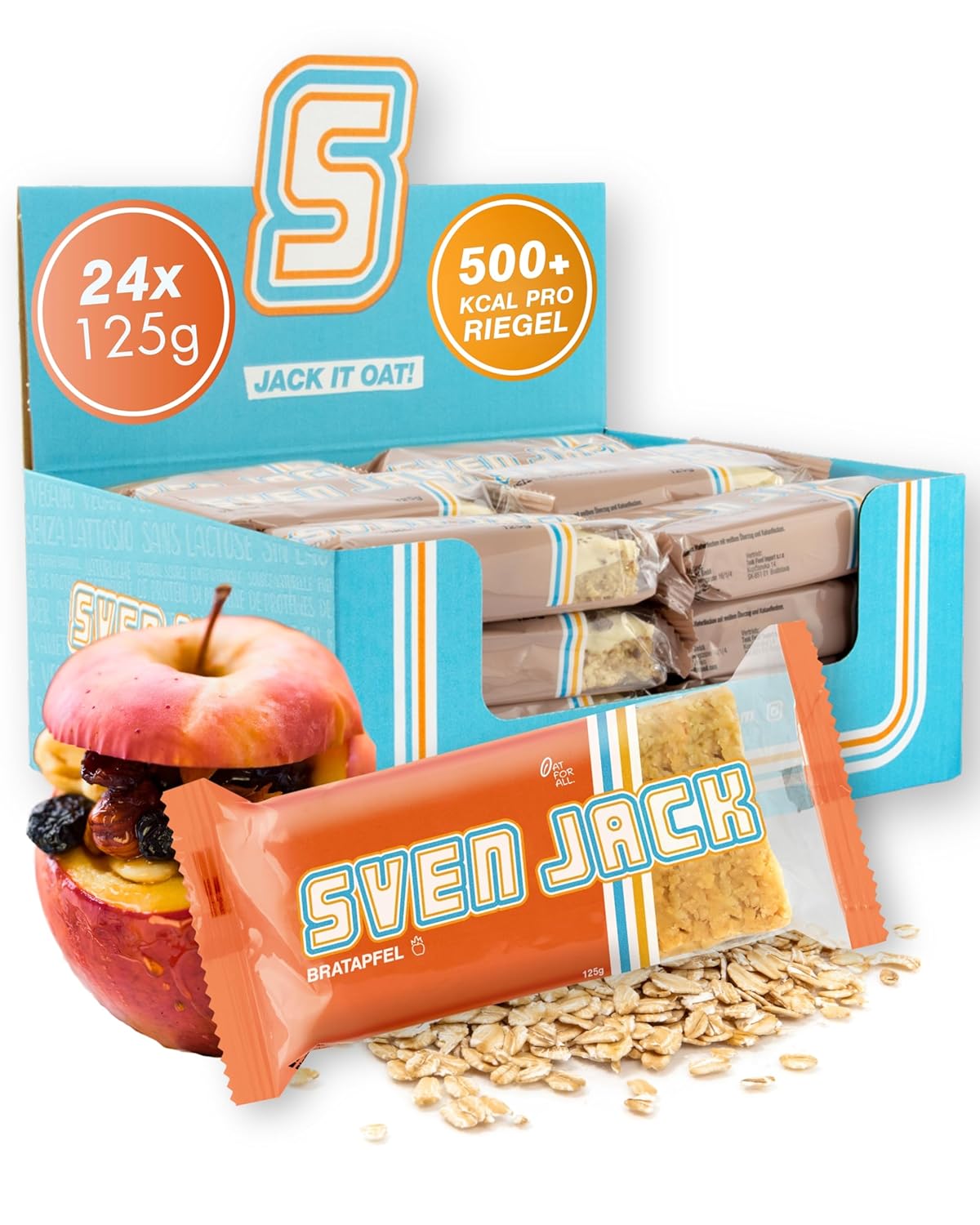 Sven Jack Energycake 24 x 125g Bratapfel