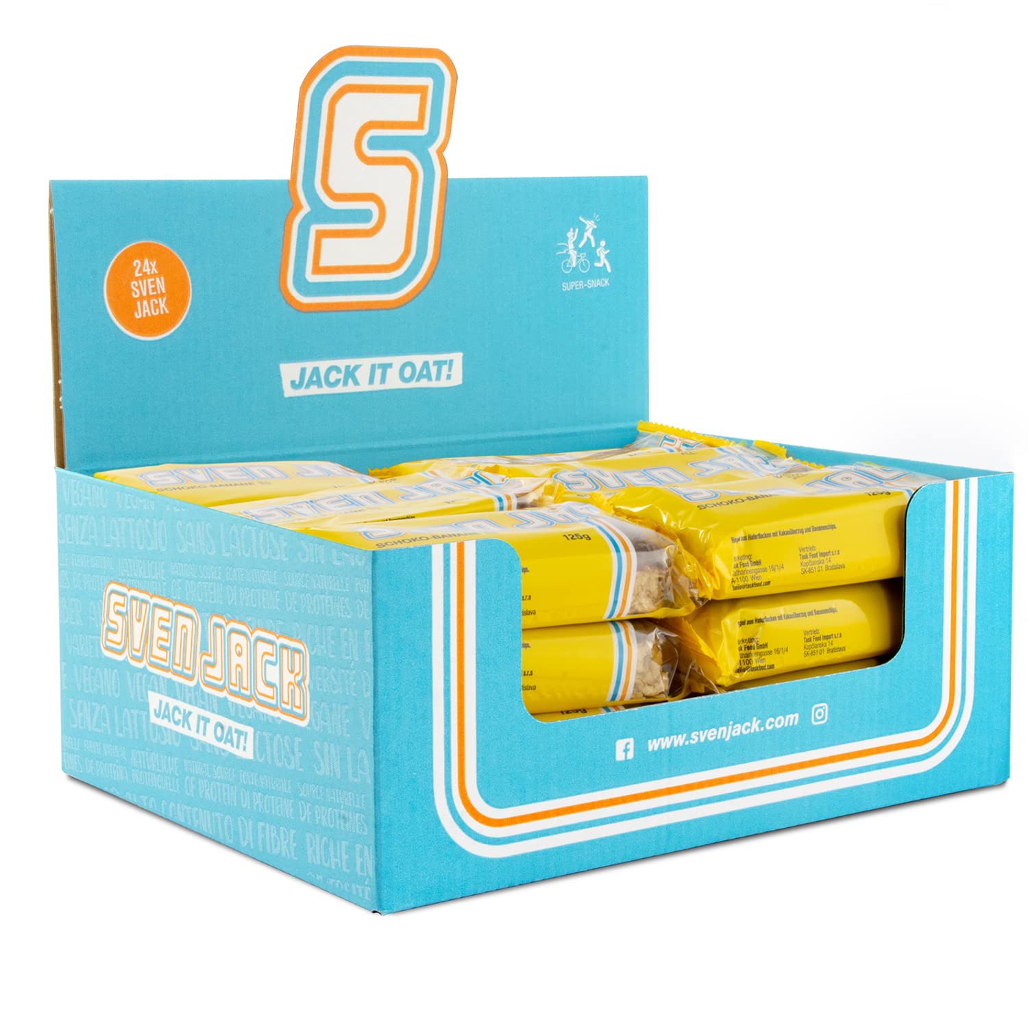 Sven Jack Energycake 24 x 125g SchokoBanane