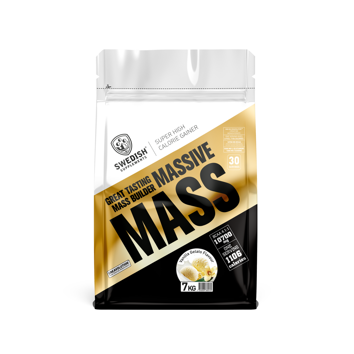 Swedish Supplements Massive Mass 7kg Vanilla Gelato Cream