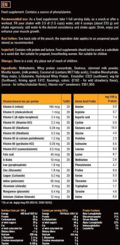 Swedish Supplements Massive Mass Gainer 3,5kg Chocolate Fudge