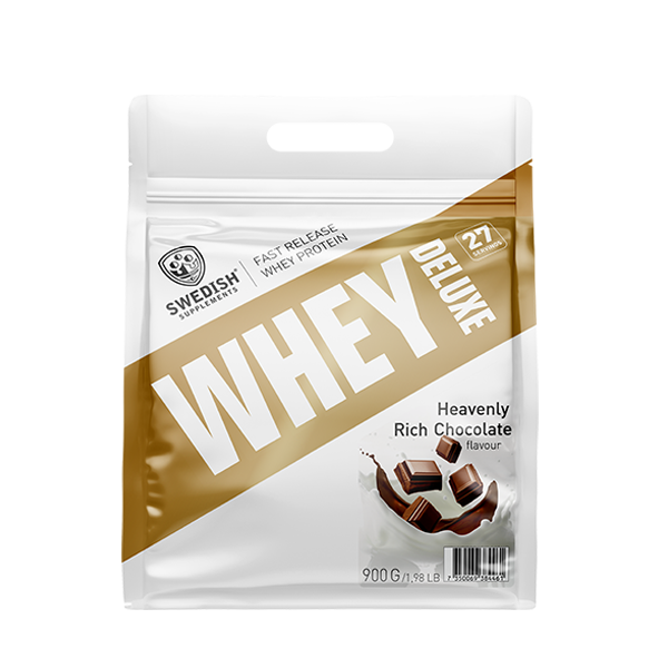 Swedish Supplements Whey Deluxe 900g Heavenly Rich Chocolate