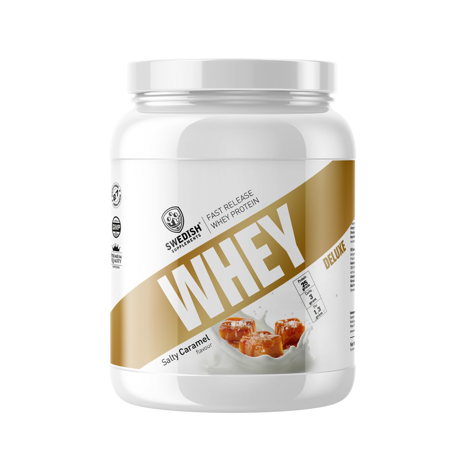 Swedish Supplements Whey Protein Deluxe 1kg Salty Caramel