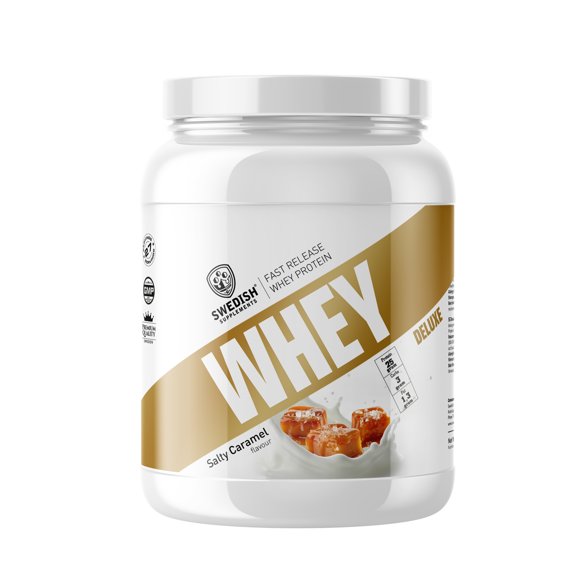 Swedish Supplements Whey Protein Deluxe 1kg Salty Caramel
