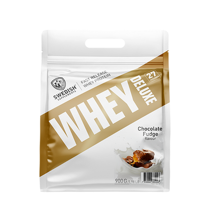Swedish Supplements Whey Protein Deluxe 900g BEUTEL Chocolate Fudge