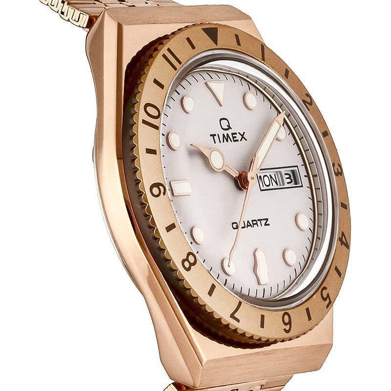 Timex Q Reissue Rose Gold Steel Watch