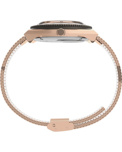 Timex Q Reissue Rose Gold Steel Watch